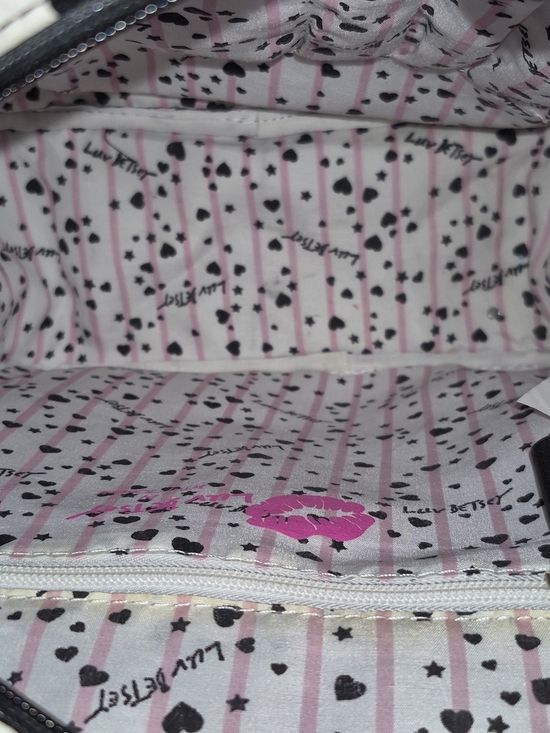 Betsey Johnson Black Quilted Puppy Backpack with Pink Heart Ears main image 6